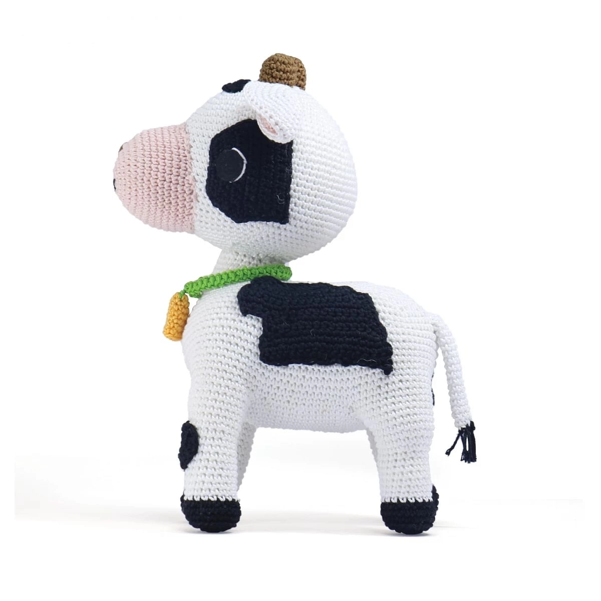 Nuluv Happy Threads Cow with Bell  Multicolour 3M+