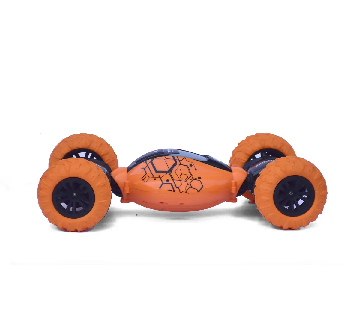 Seedo All Terrain Remote Controlled Twisting Stunt Car For Kids of Age 4Y+, Orange, Orange