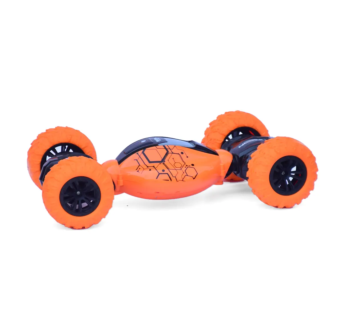 Seedo All Terrain Remote Controlled Twisting Stunt Car For Kids of Age 4Y+, Orange, Orange