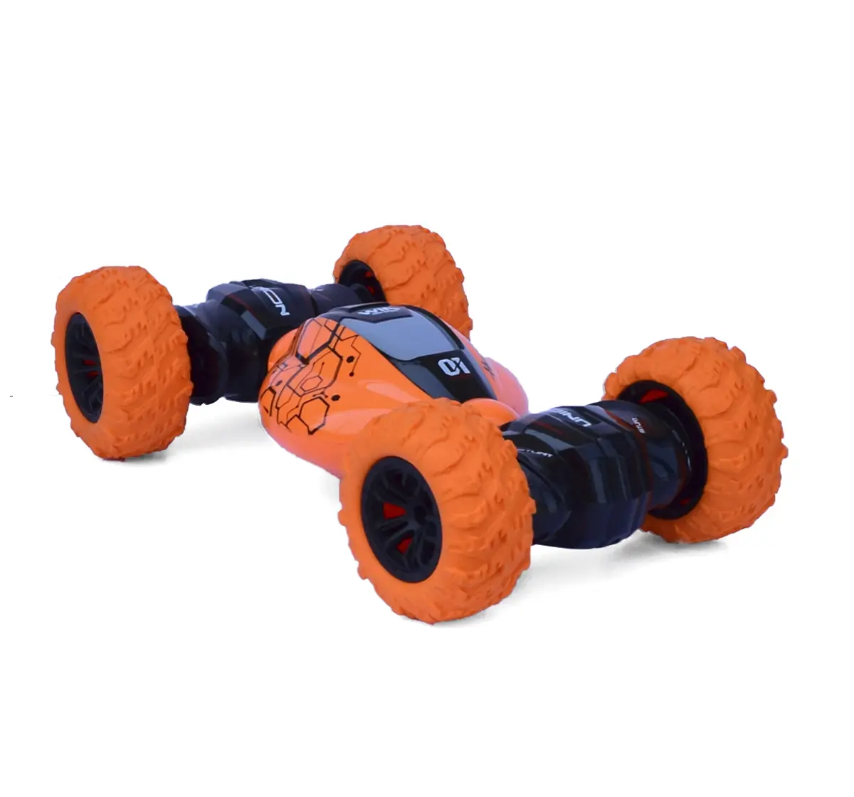 Seedo All Terrain Remote Controlled Twisting Stunt Car For Kids of Age 4Y+, Orange, Orange