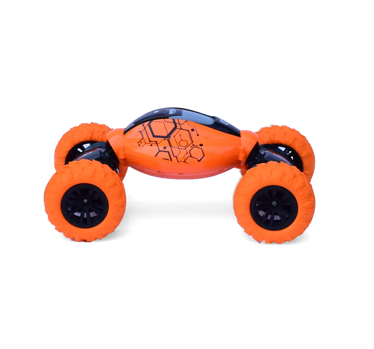 Seedo All Terrain Remote Controlled Twisting Stunt Car For Kids of Age 4Y+, Orange, Orange