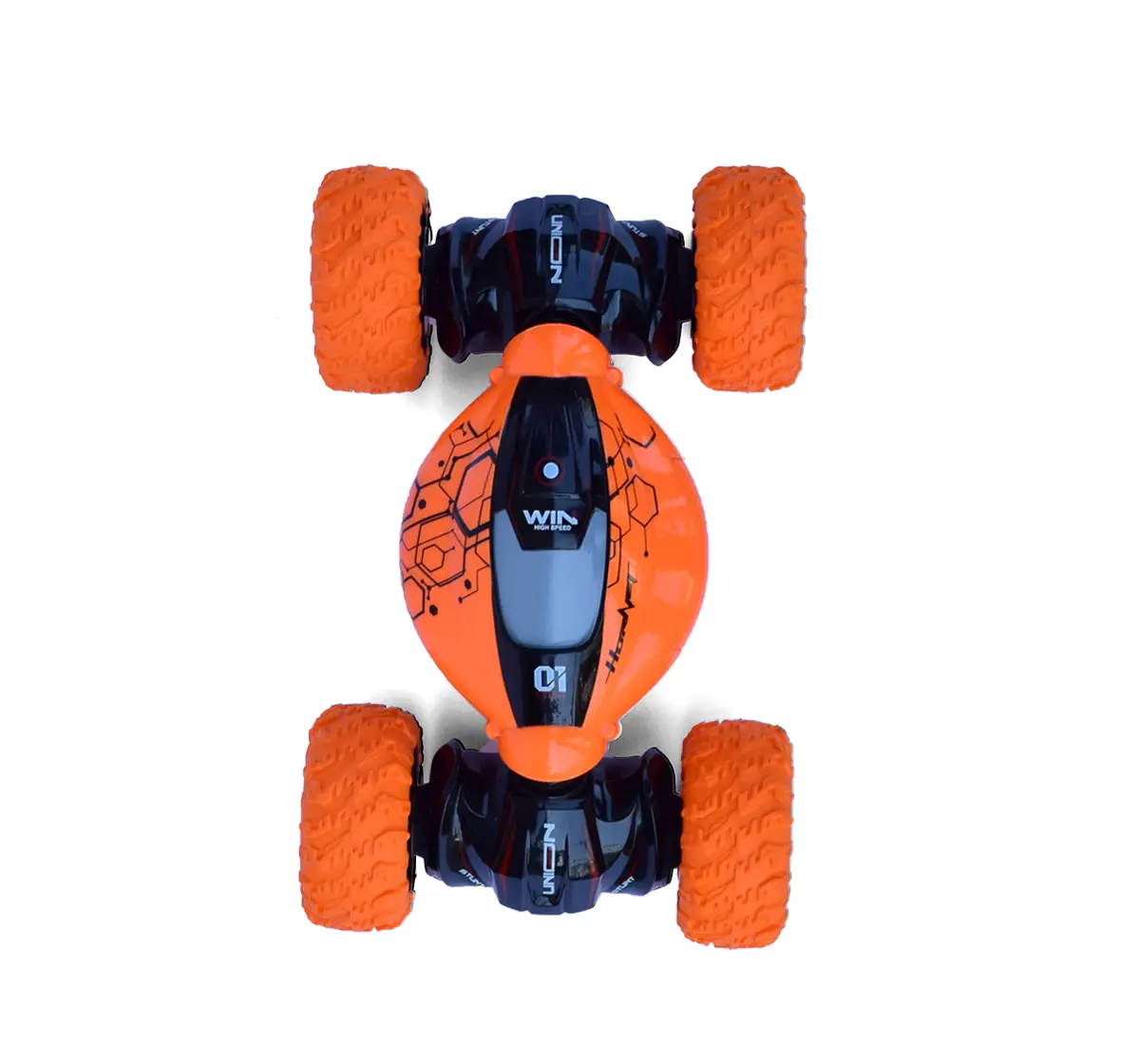 Seedo All Terrain Remote Controlled Twisting Stunt Car For Kids of Age 4Y+, Orange, Orange