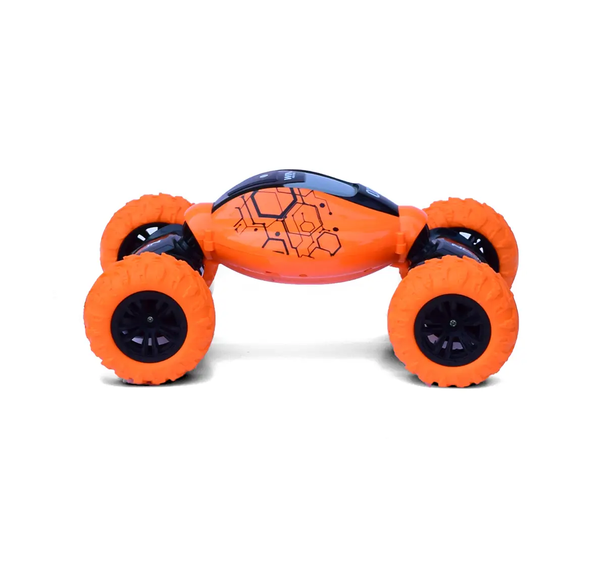 Seedo All Terrain Remote Controlled Twisting Stunt Car For Kids of Age 4Y+, Orange, Orange