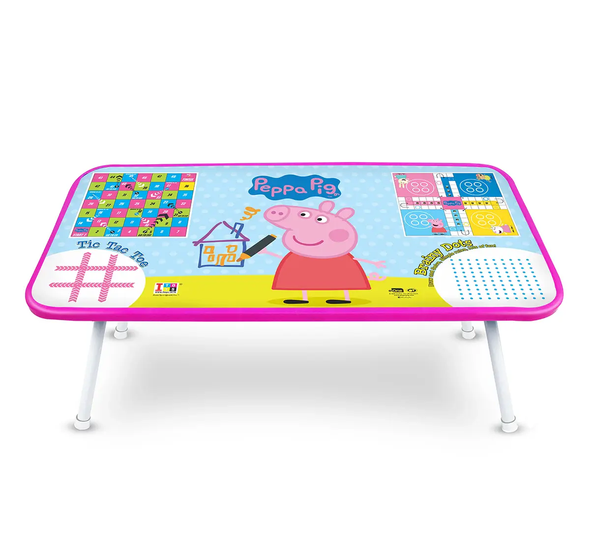 ITOYS Ludo Game Table for Kids Peppa Pig, Multicolour, 4Y+