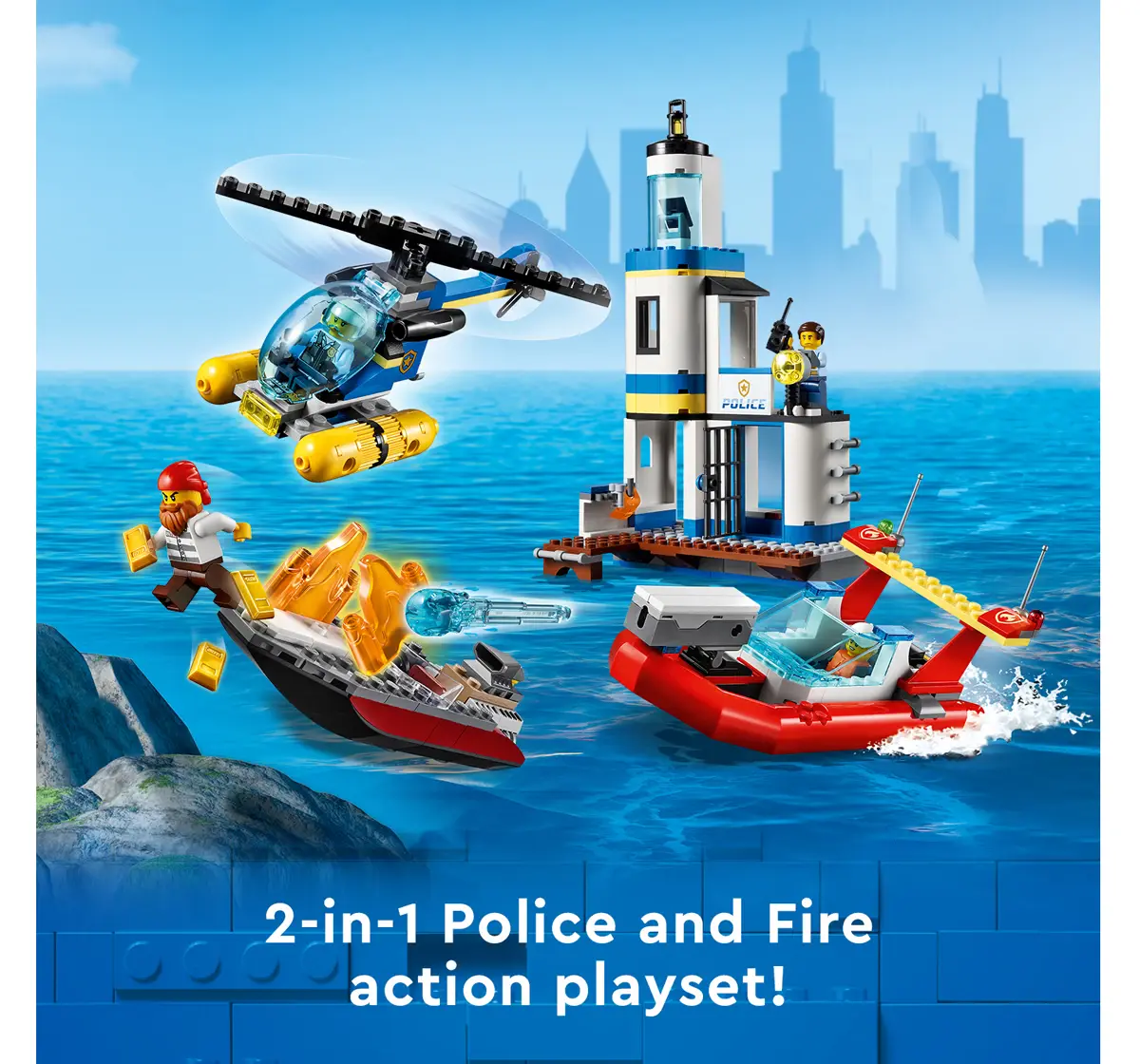 LEGO City Police Patrol Boat 60277 Building Kit; Cool Police Toy for Kids,  New 2021 (276 Pieces)