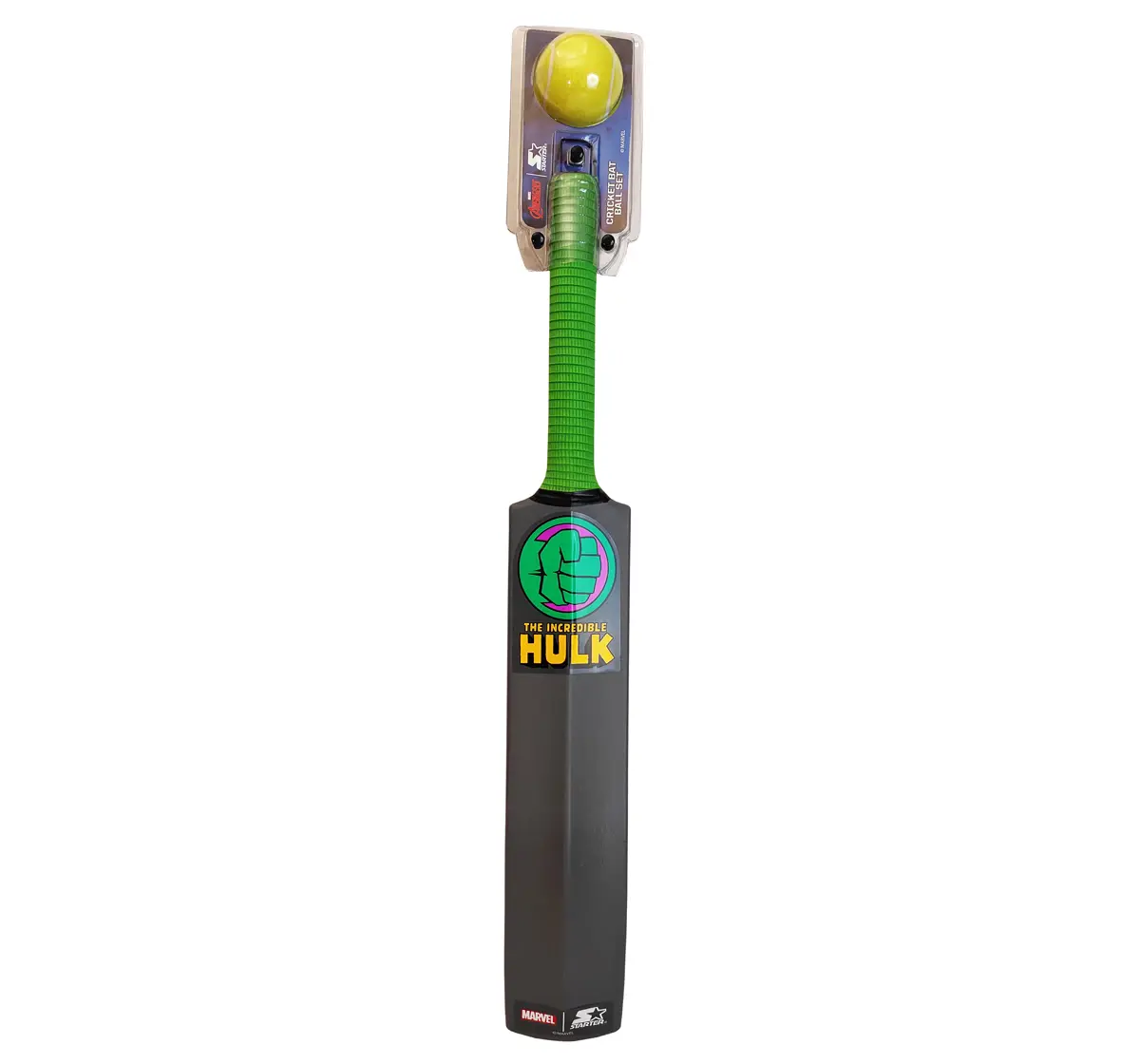 Starter Hulk Cricket Bat And Ball Set Size 1 Multicolour, 3Y+