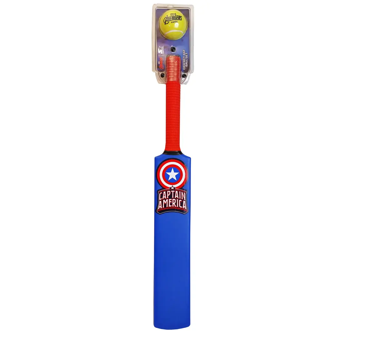 Starter Captain America Cricket Bat And Ball Set Size 5 Multicolour, 3Y+