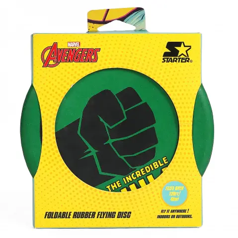 Starter Marvel Avengers The Incredible Hulk Foldable Rubber Disc, 5Y+, Green
