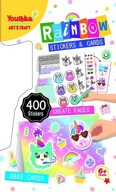 Youreka Rainbow Sticker Pad Multicolour 3 to 5 Years