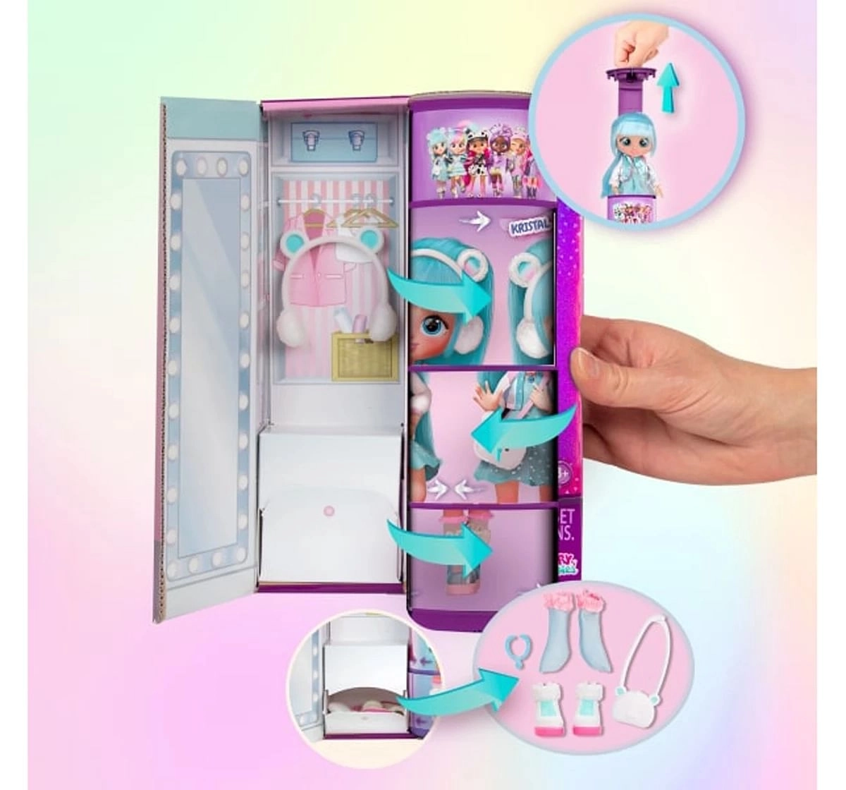 Best Friends Forever Series Fashion Play Doll Kristal with Long Hair & Glass Eyes, Dolls For Kids, 