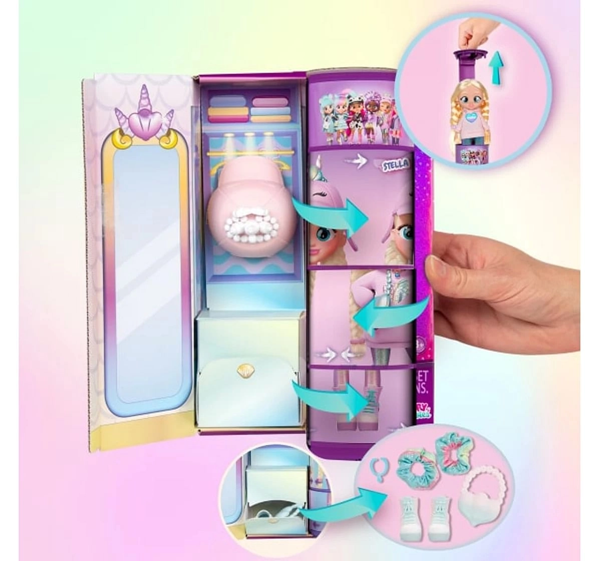 Best Friends Forever Series Fashion Play Doll Stella with Long Hair & Glass Eyes, Dolls For Kids, 