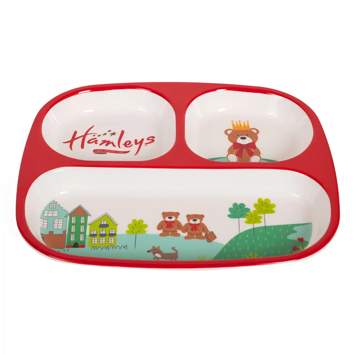 Hamleys Servewell London Meal Set, 5PCs, Red