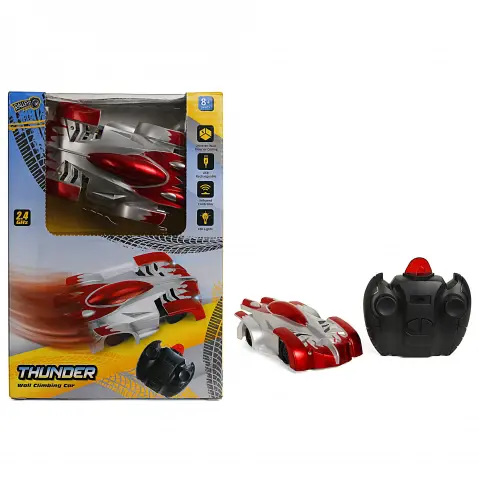 Ralleyz Thunder 360 Degrees Rotating Wall Climbing Car, Red, 8Y+