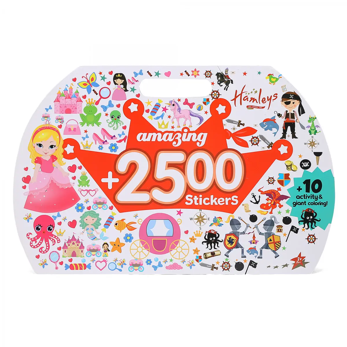 Hamleys Sticker Book, 2500 Stickers, 3Y+, Multicolour, Assorted