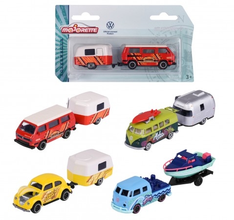 Majorette Vw The Originals Trailer, 4  Multicolour 3Y+, Assorted