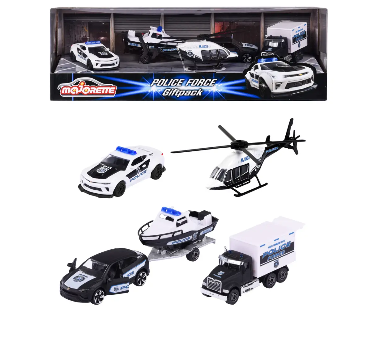 Majorette Police FoRCe 4 Pieces Gift Pack Multicolour, 3Y+