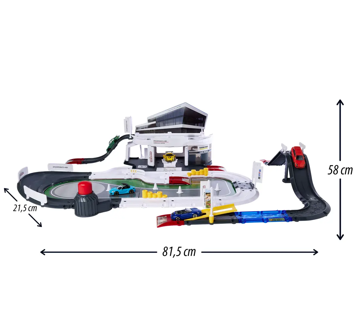 Majorette Porsche Experience Center with 5 vehicles - Die-cast