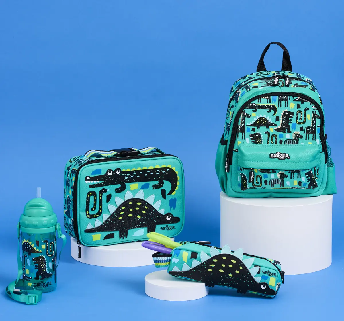 Smiggle Round About Teeny Tiny Backpack, Green, 3Y+