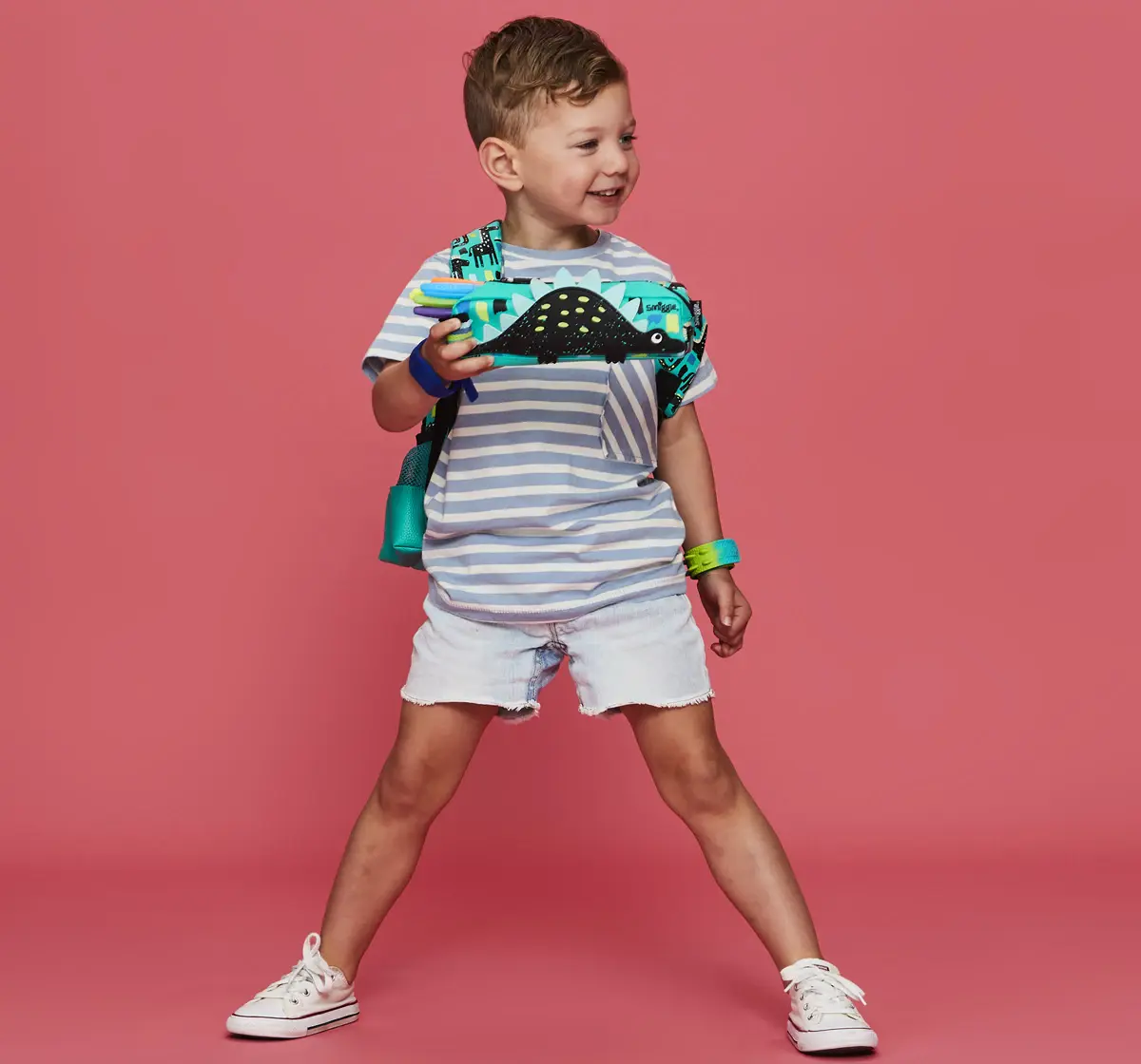 Smiggle Round About Teeny Tiny Backpack, Green, 3Y+