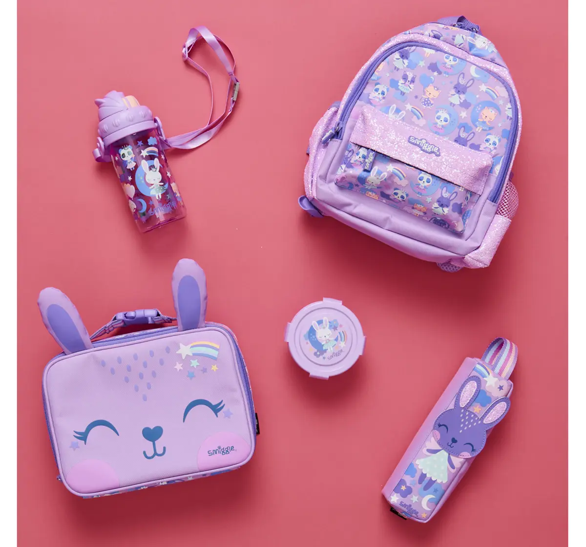 Smiggle Round About Teeny Tiny Backpack, Lilac, 3Y+
