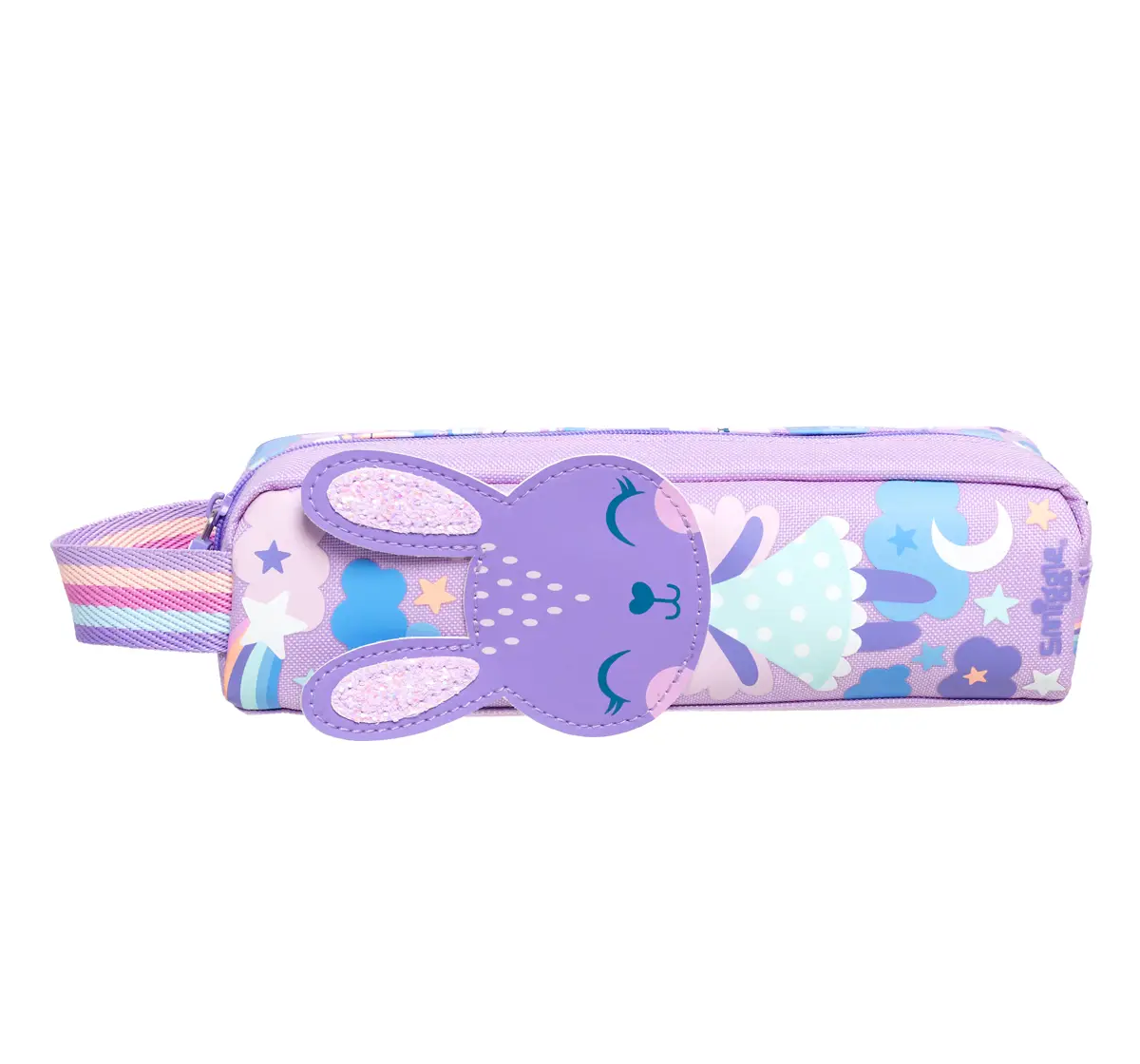 Smiggle Round About Teeny Tiny Pencil Case, Medium, Lilac, 3Y+