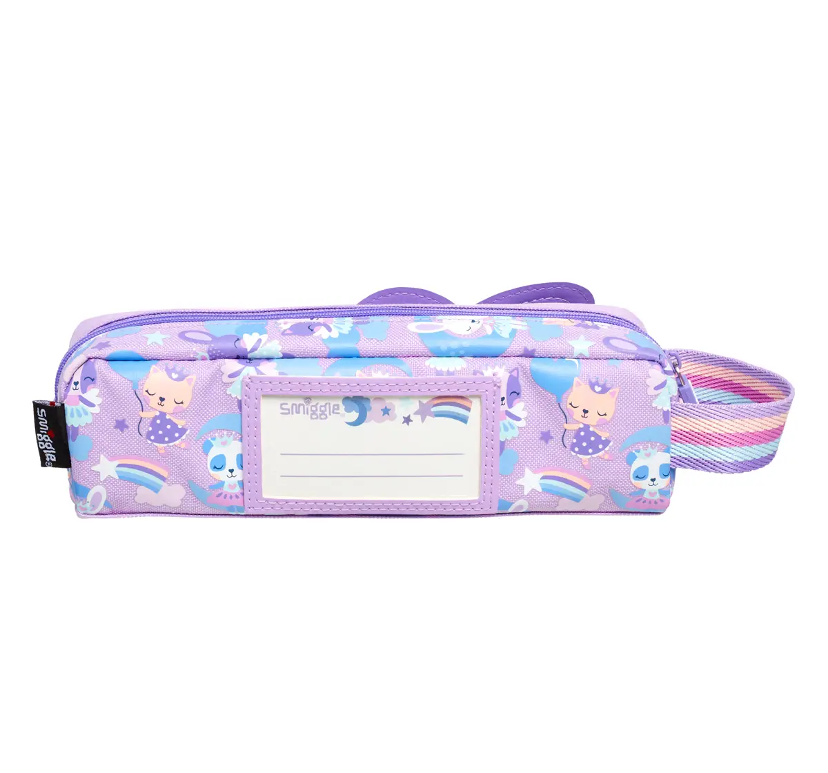 Smiggle Round About Teeny Tiny Pencil Case, Medium, Lilac, 3Y+