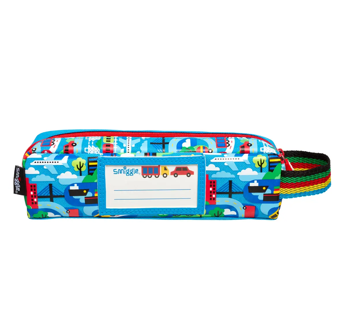 Smiggle Round About Teeny Tiny Pencil Case, Medium, Blue, 3Y+
