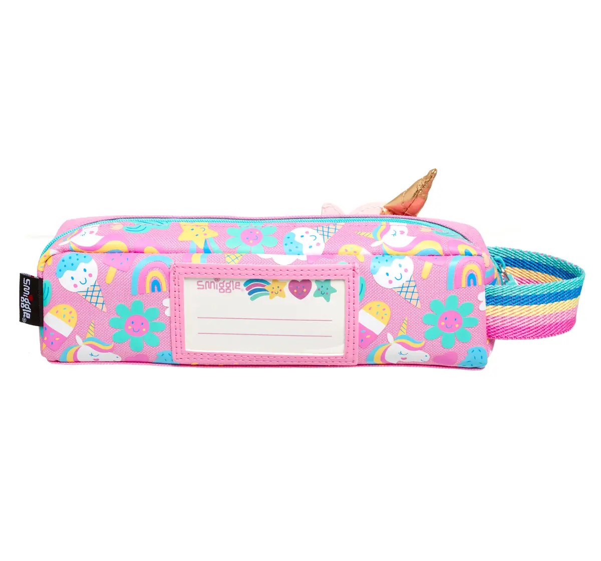 Smiggle Round About Teeny Tiny Pencil Case, Medium, Pink, 3Y+