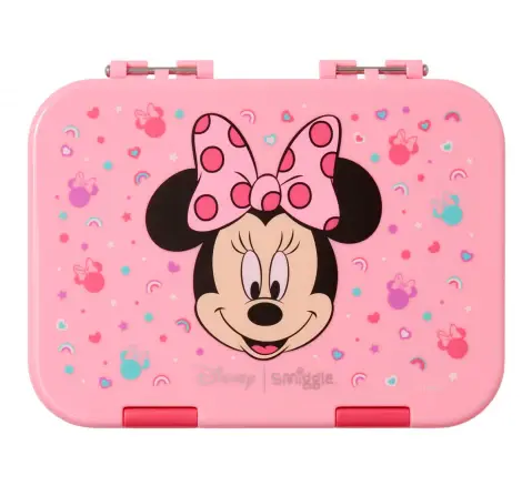 Smiggle Minnie Lunch Box Bento, Small, Pink, 3Y+