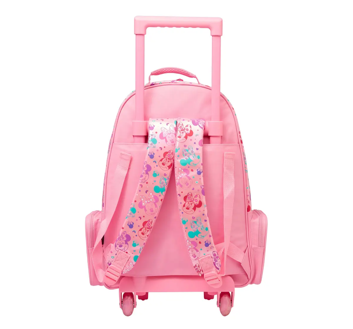 Smiggle Minnie Mouse Trolley Bag With Light Up Wheels, Pink, 3Y+