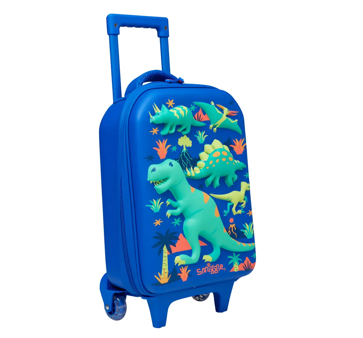 Smiggle Movin' Junior Trolley Bag With Hard Top, Blue, 3Y+