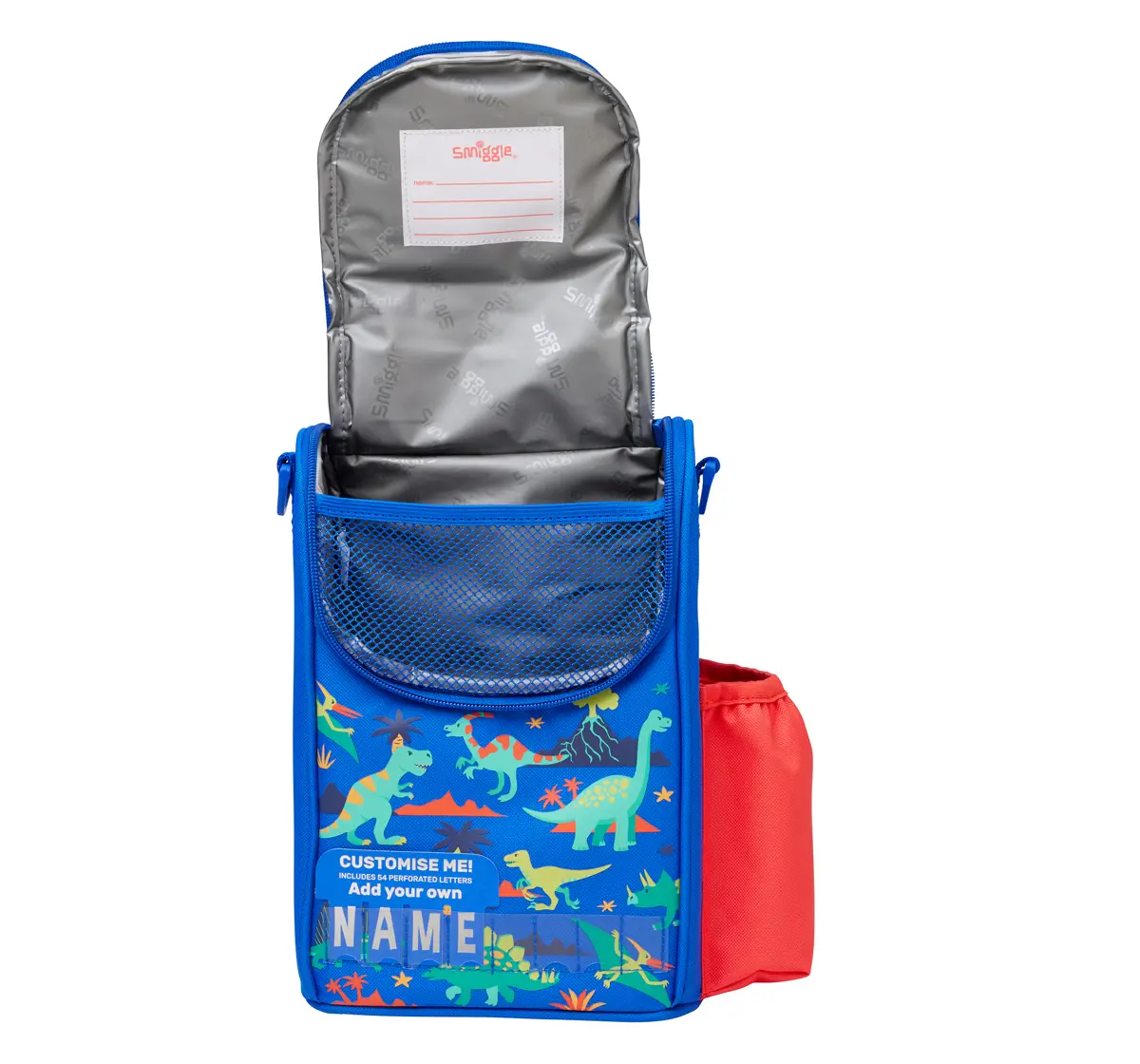 Smiggle Movin' Lunch Box With Strap, Blue, 3Y+