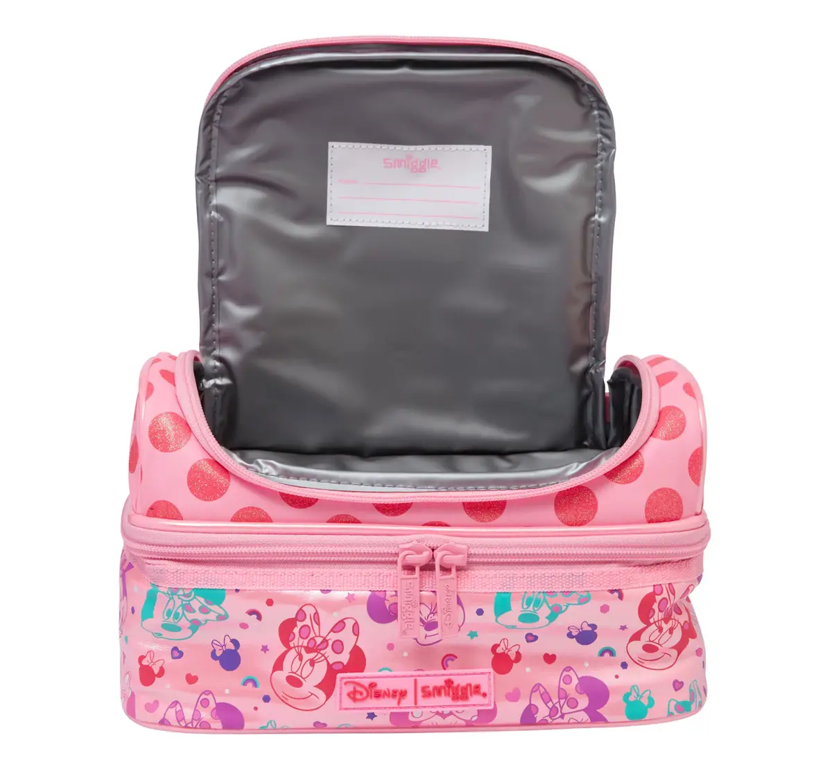 Smiggle Minnie Lunch Box Double Decker, Pink, 3Y+