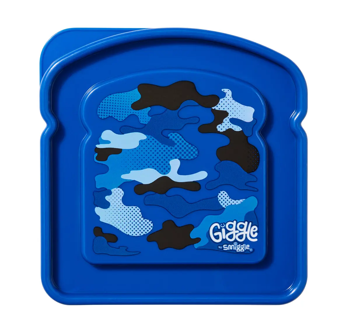 Smiggle Giggle 7 Sandwich Container, Navy Blue, 3Y+