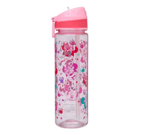 Smiggle Minnie Drink Up Water Bottle, Pink Confetti, 3Y+