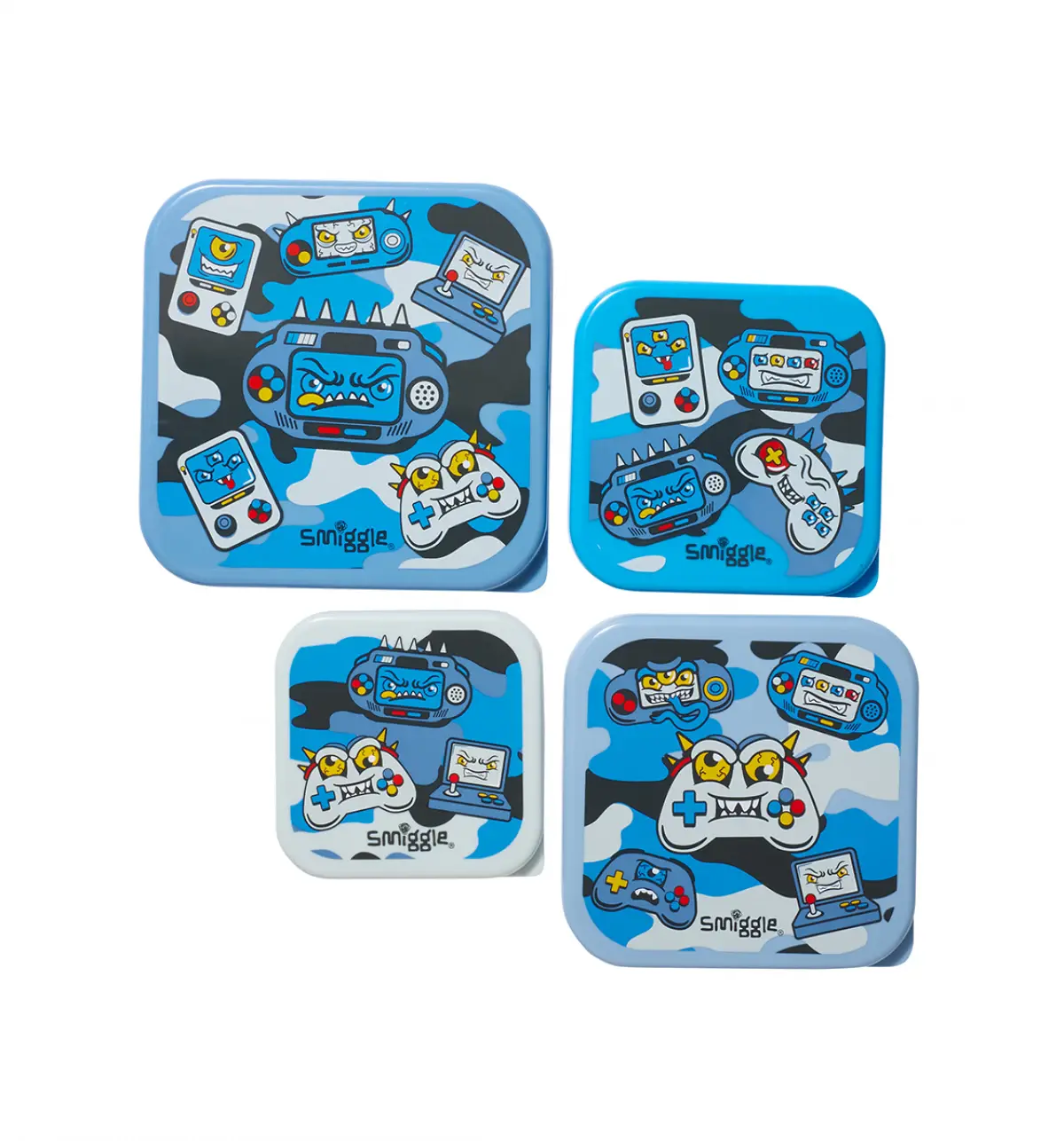 Smiggle Away 4 in 1 Containers Blue, 3Y+