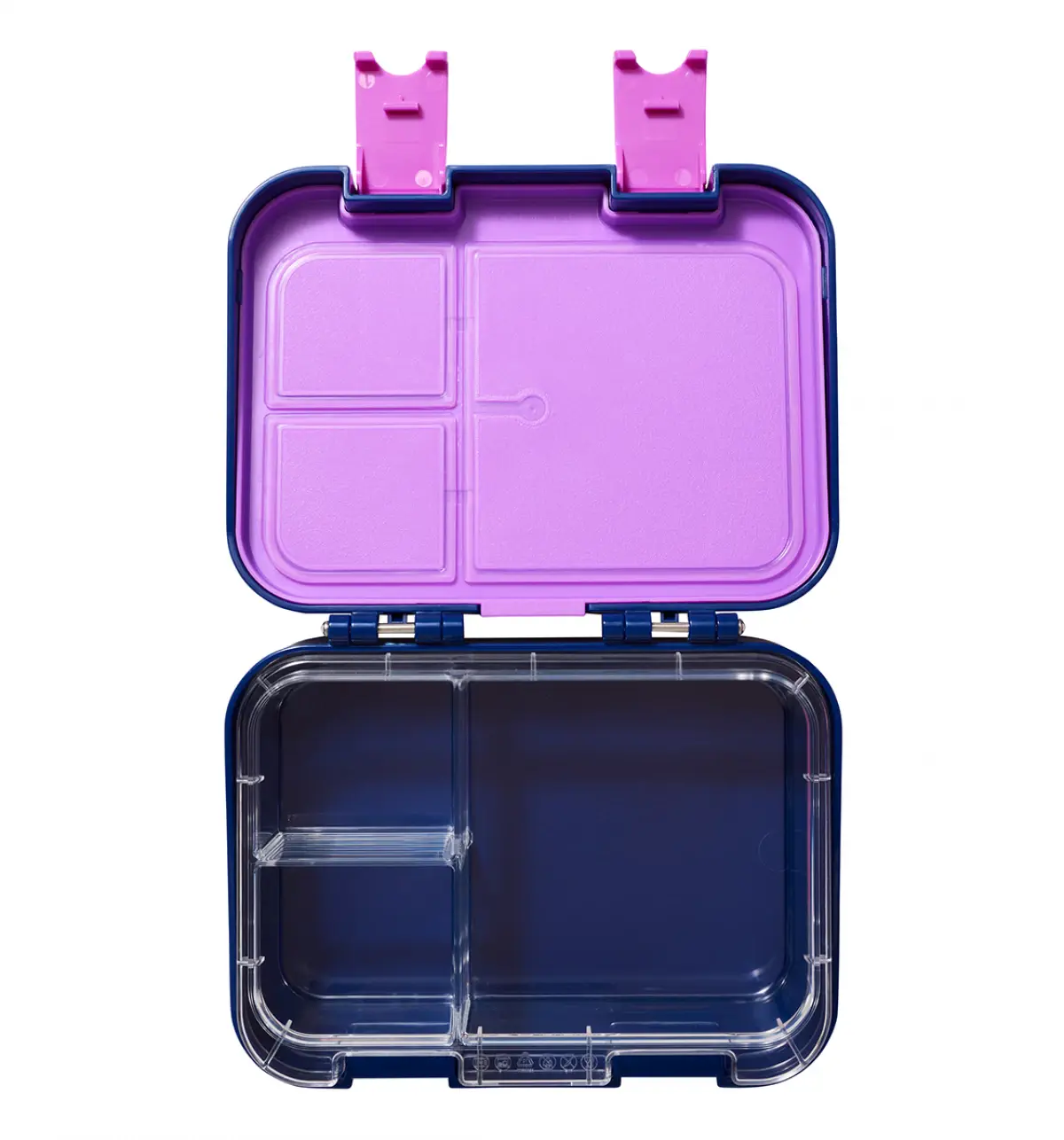 Smiggle Away Medium Happy Bento Lunchbox Navy, 3Y+