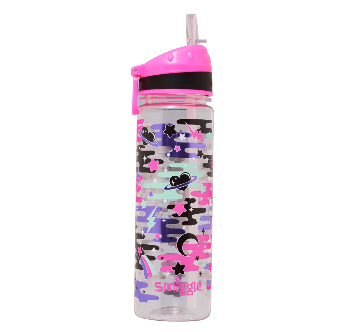 Smiggle Away Drink Up Water Bottle, Pink, 650ml