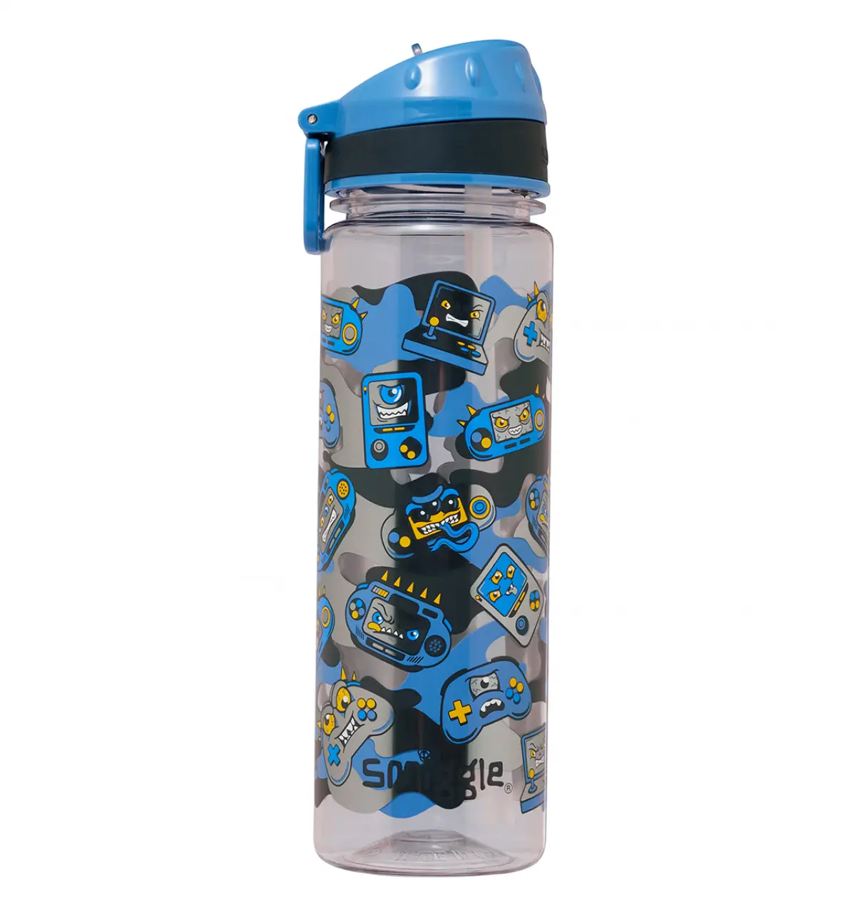 Smiggle Away Drink Up Plastic Drink Bottle 650ml Blue, 3Y+