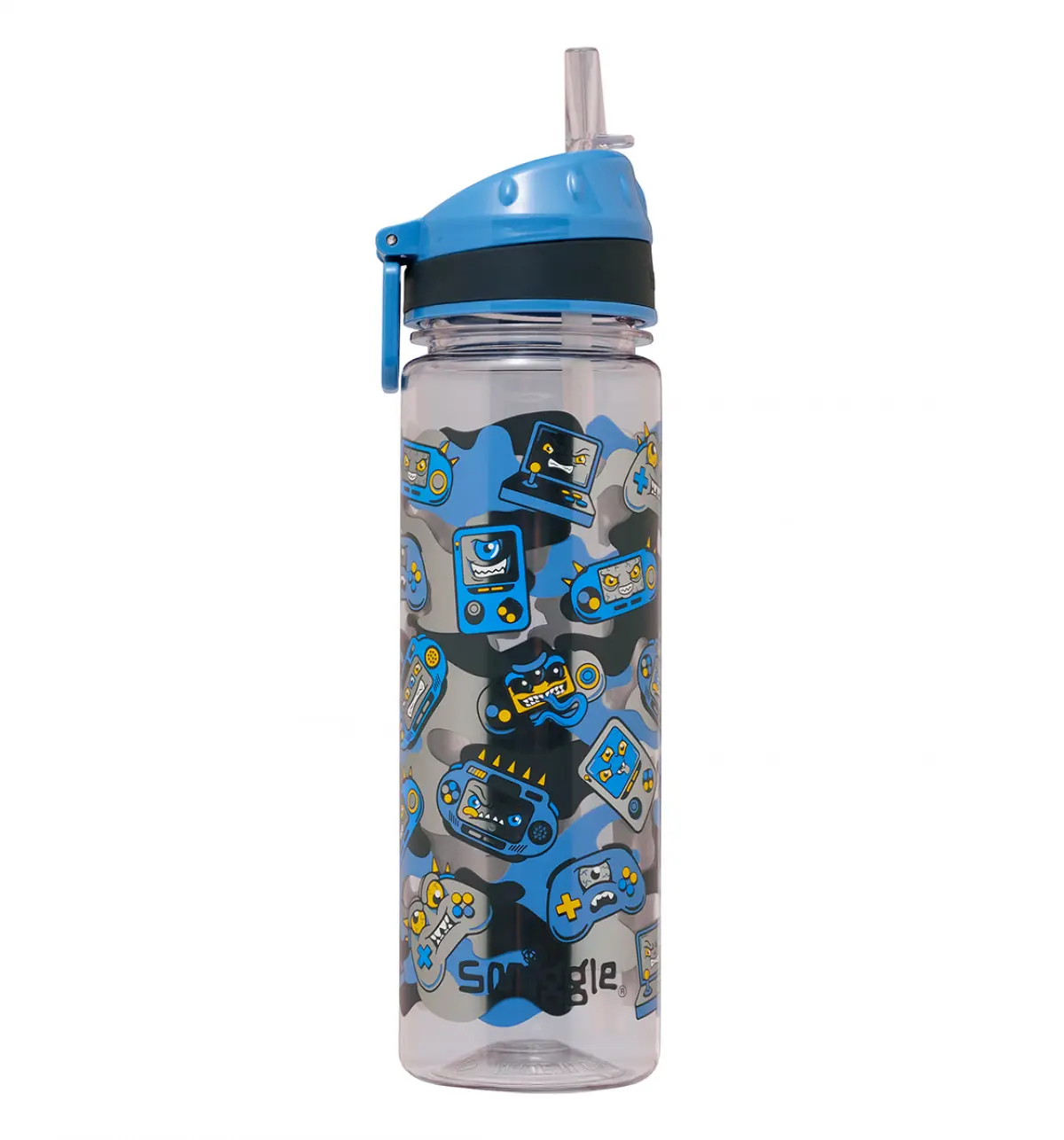 Smiggle Away Drink Up Plastic Drink Bottle 650ml Blue, 3Y+