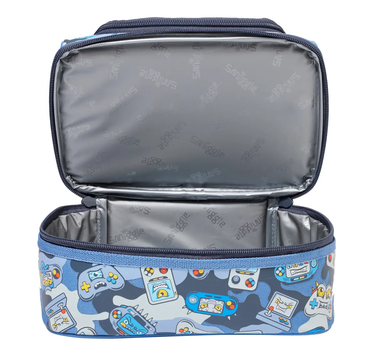 Smiggle Away Lunch Box Double Decker, Blue, 3Y+