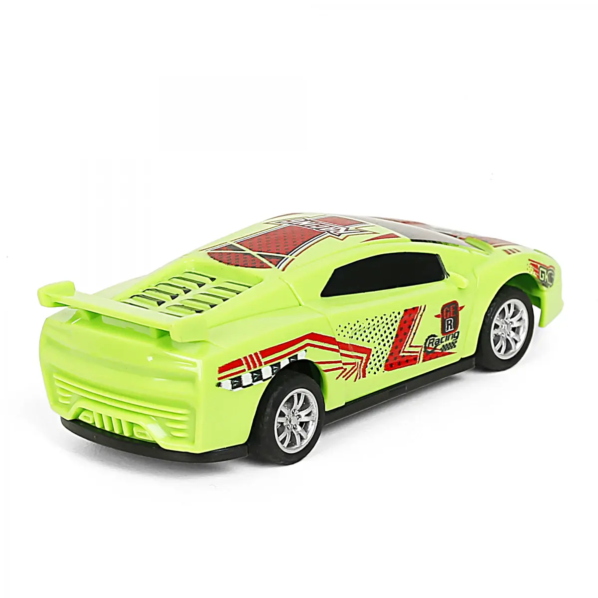 Ralleyz Pull Back Crash Car, 2 Modes Racing Stunt Vehicle Toy, Crash Car, Racing Toy, Friction High Speed Car, Kids for 3Y+, Green