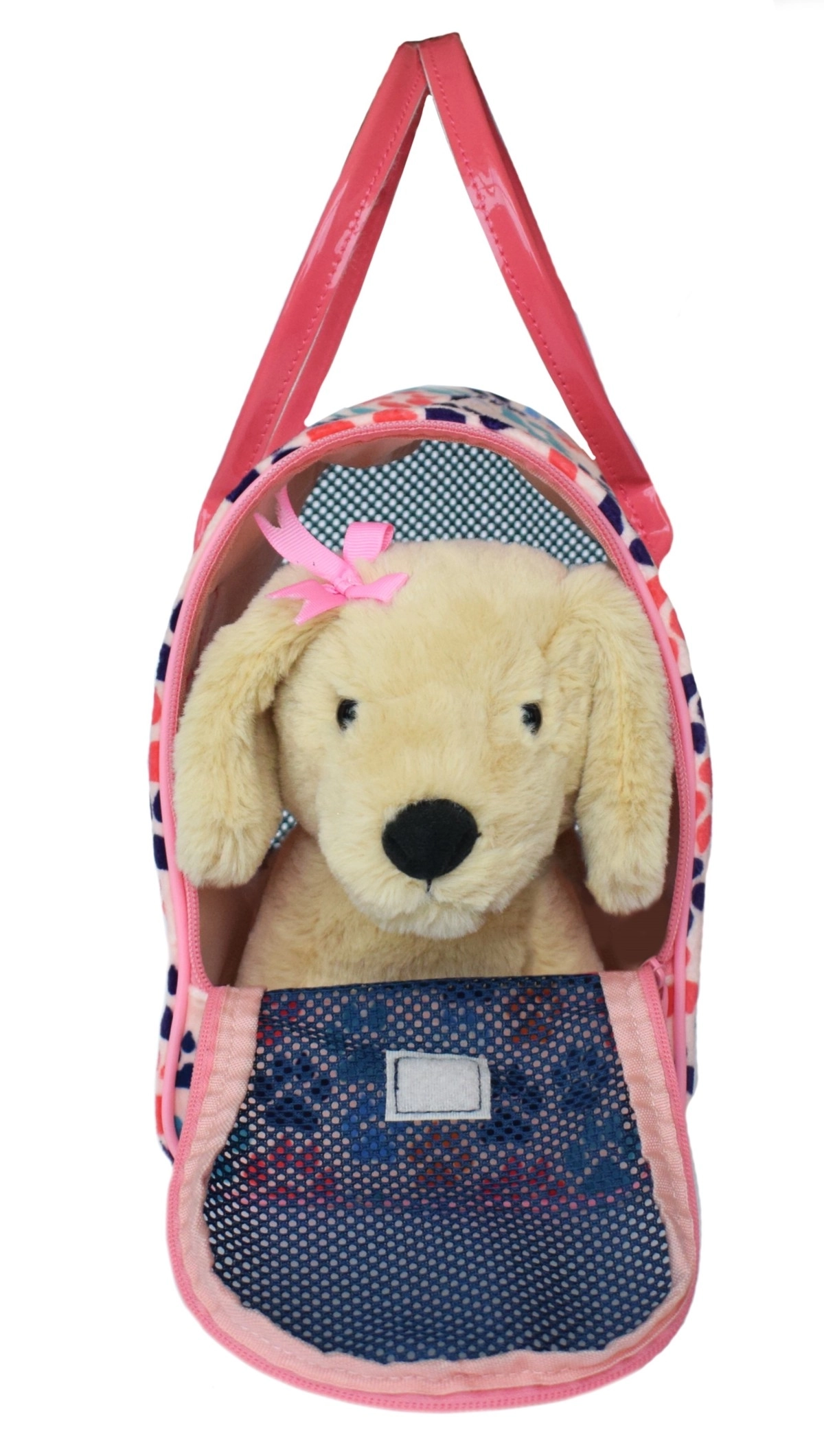 Mirada Plush Pet In A Bag Beige Dog, Soft Toys For Kids, 3Y+