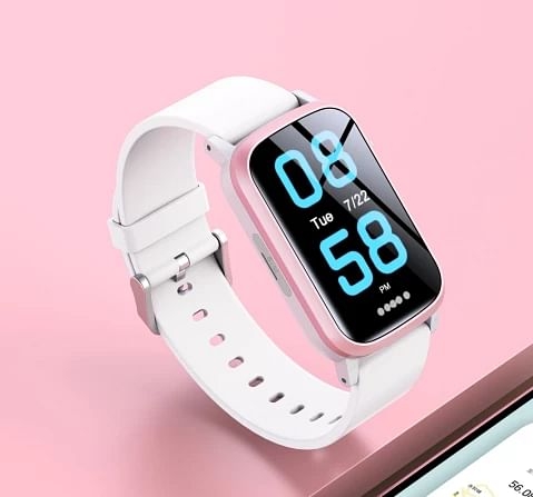 WatchOut Elegant Kids GPS Tracker Smartwatch Boys and Girls with Camera, GPS Tracker, 4G Video and Audio Call and 5 Days Battery Run, Blush Pink, 3Y+