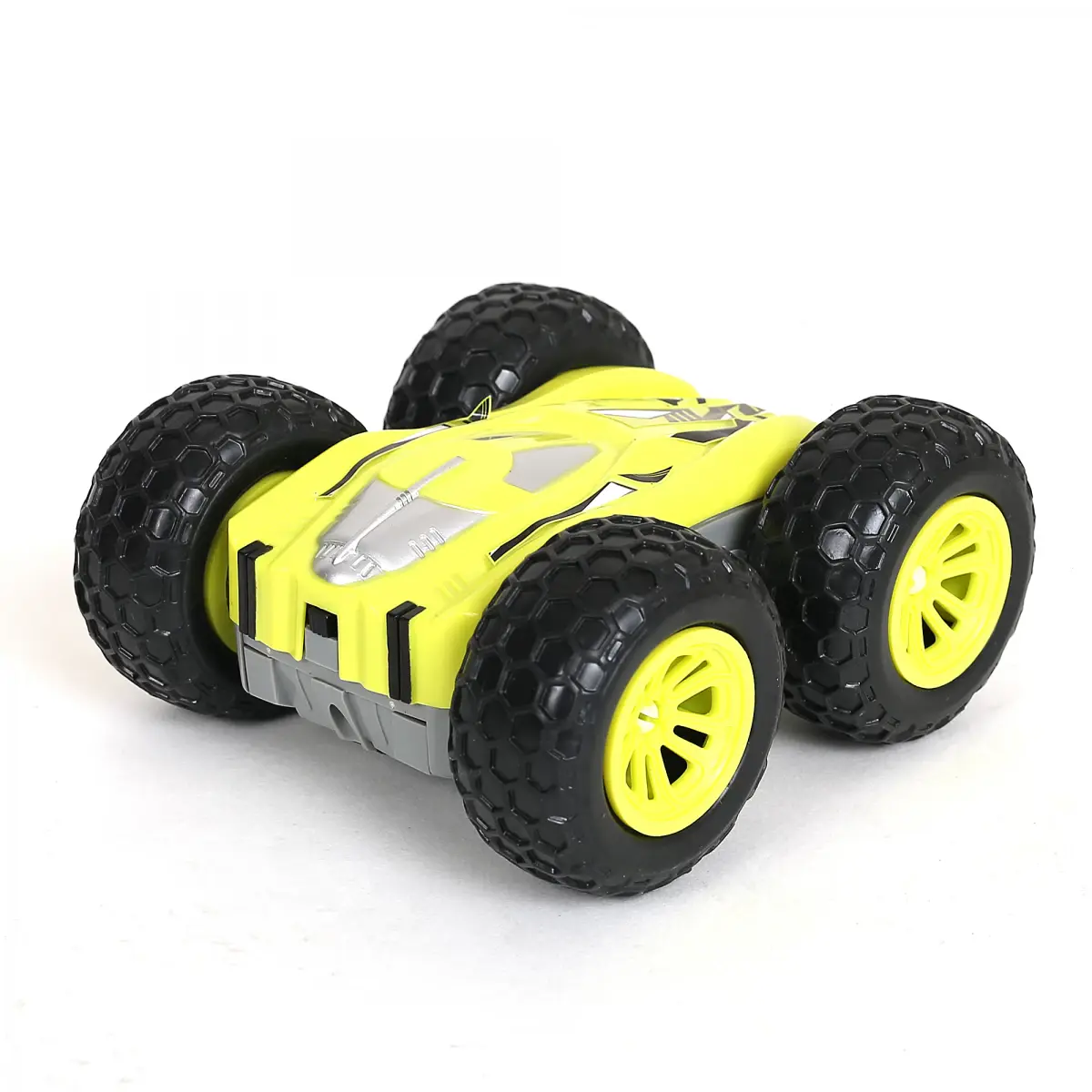 Ralleyz Flashing 2 Sided Stunt Car, Remote Control Toys for Kids, 6Y+, Grey