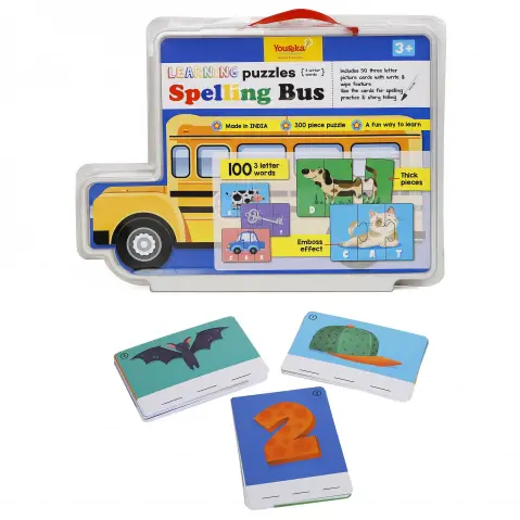 Youreka Learning Puzzle Spelling Bus, 300 Piece, Multicolour, 3Y+