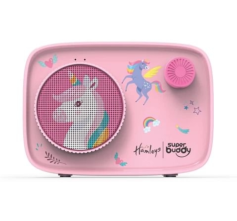 Hamleys Super Buddy Curio Unicorn S11 Speaker with 900+ Stories, Rhymes & Songs with Voice Recording, Bluetooth 5.0 & up to 20+ hrs of Playtime