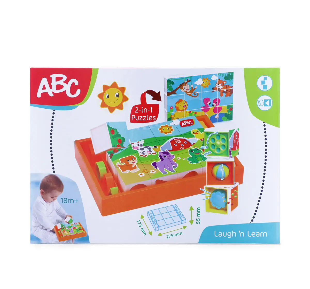 ABC Magicubes Puzzle Animals Multicolour, 18M+