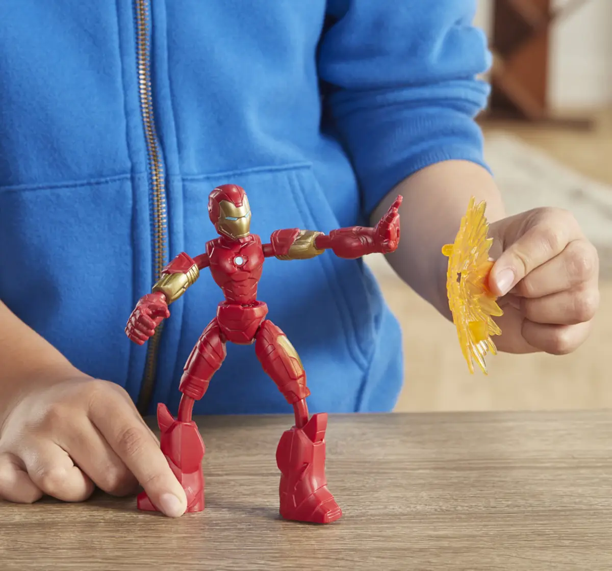 Hasbro Marvel Avengers Bend And Flex Action Figure Toy 6-Inch Flexible Iron Man Figure Muticolour, 4Y+