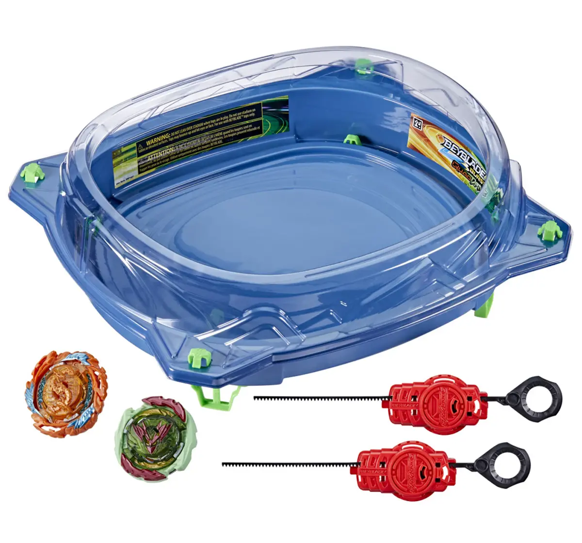 Hasbro Beyblade Burst Quaddrive Galaxy Orbit Battle Set Battle Game Set With Beystadium, 2 Battling Top And 2 Launchers Multicolour, 8Y+